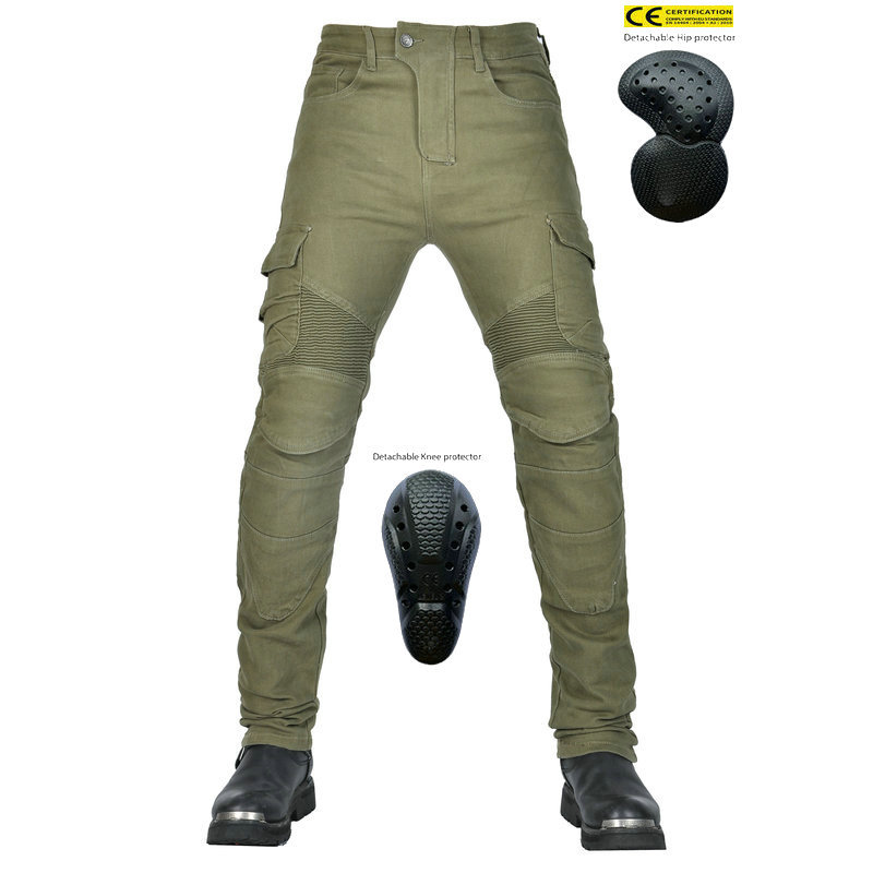 2024 nuevos jeans de motociclismo Kevlar hombre anti-garro con protector anti-caída pantalones de motociclismo