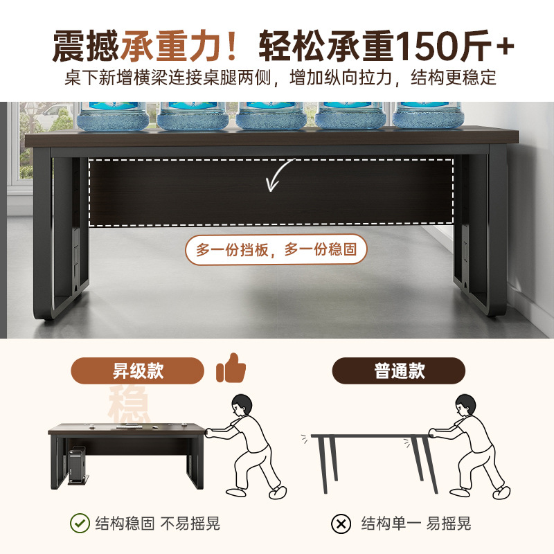 Mesa de oficina de personal mesa y silla de oficina combinación simple mesa de jefe moderna mesa de computadora mesa de personal doble mesa