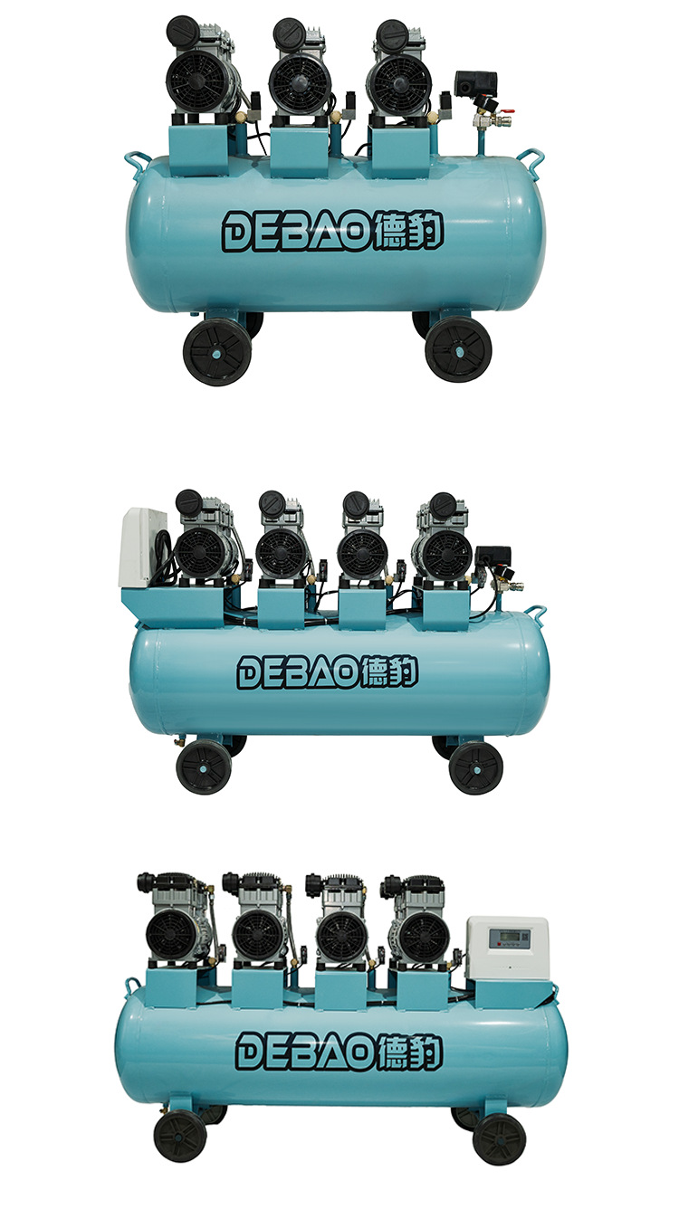 Oil-Free Small Portable Air Compressor Woodworking Air Pump Spray Paint 220V Low-Noise Industrial Grade Export
