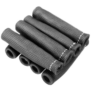 Cross-border supply of 8 pieces of high-temperature automobile spark plug wire protective sleeve heat shield black red C0097