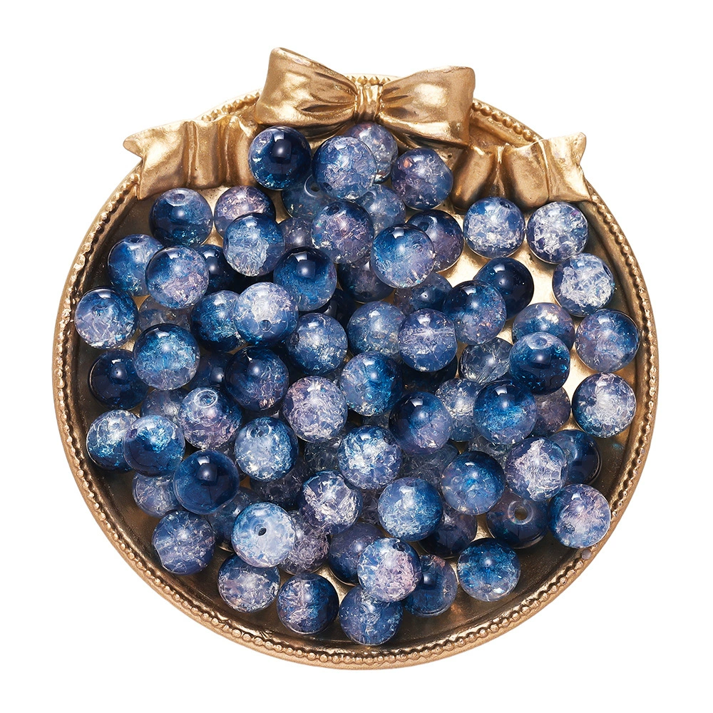 Beaded bracelet handmade round glass beads 10 mm, 1.8 mm hole, DIY 20 or 50 pcs