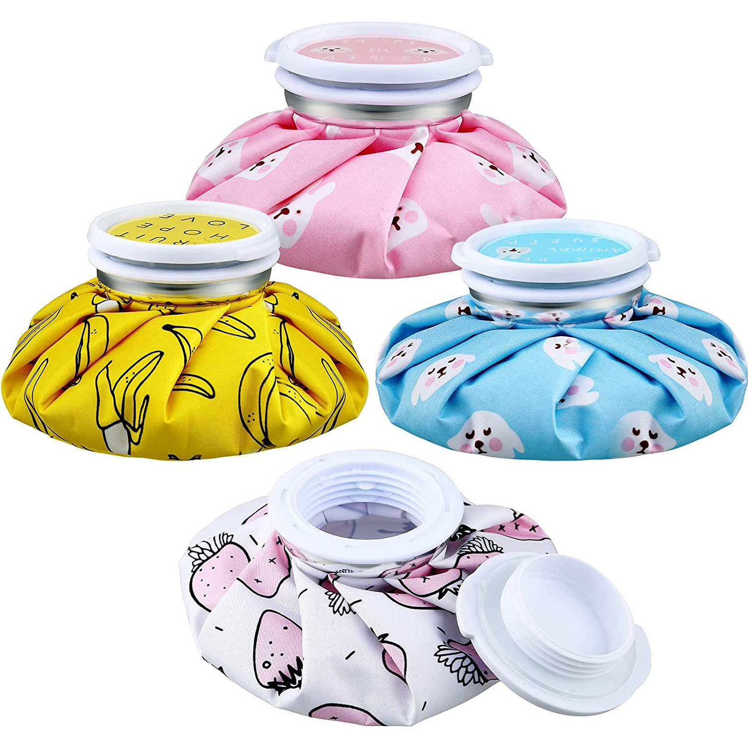 Bolsa de tela de hielo Linda caricatura compresa fría y caliente bolsa de fisioterapia inyección de agua doméstica niños enfriamiento cubo de hielo bolsa de draga de mama