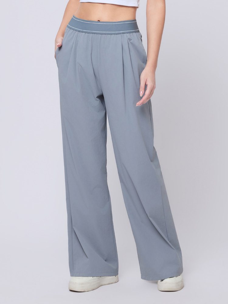 Transfronterizo exclusivo para el descanso de las mujeres, pantalones deportivos de cintura alta, rectos, ligeros, delgados, sueltos, secados rápidos, primavera y verano. image 2