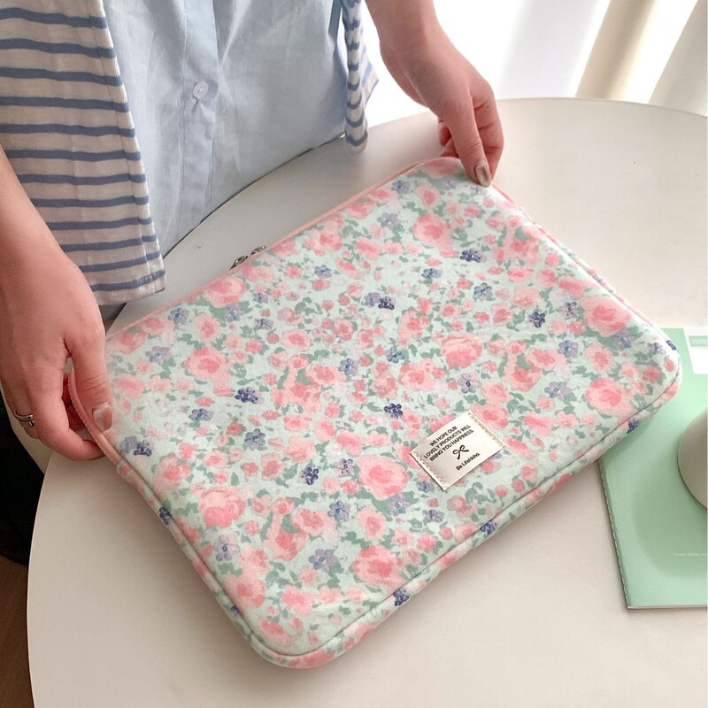 Korean Style Ins Style Sleeve Bag High Color Value Small Flower Cute 16-inch Laptop Bag 13.3-inch Protective Cover