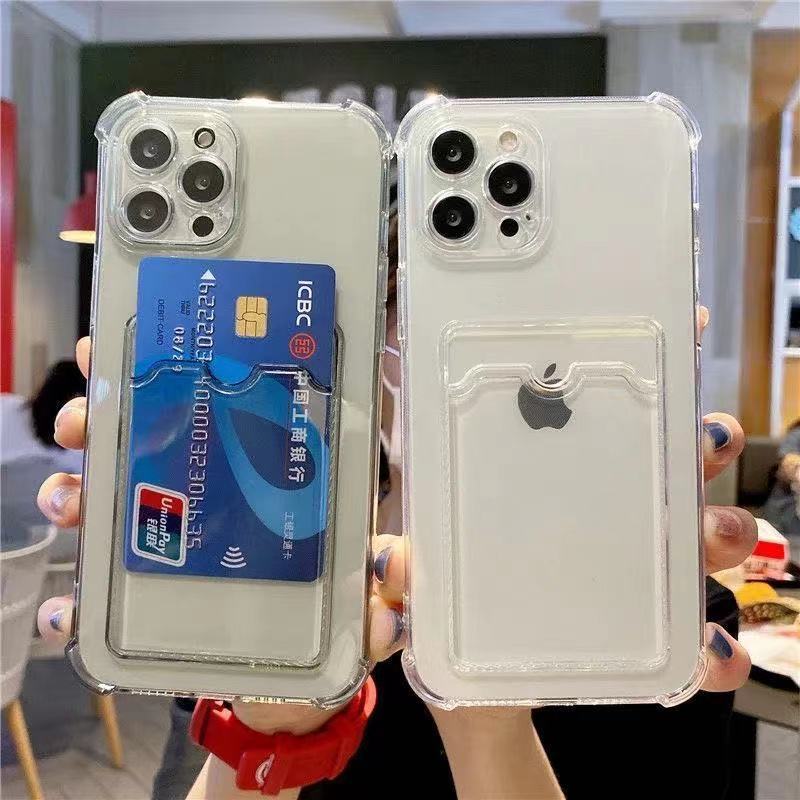 Card Holder 17 Mobile Phone Case Tpu Card 15 Apple Mobile Phone Case Suitable for Iphone16/13Promax Protective Case