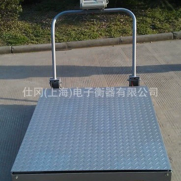 Tianjin DCS-SG мобильные цифровые напольные весы с ручным толкателем - цифровые платформенные весы с ручной рамкой, 1 тонна, 2 тонны