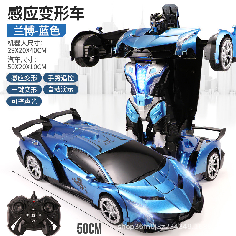 Coche teledirigido con sensor de gestos, coche teledirigido robot con control por voz, coche de carreras eléctrico de gran tamaño para niños, juguete para niños.