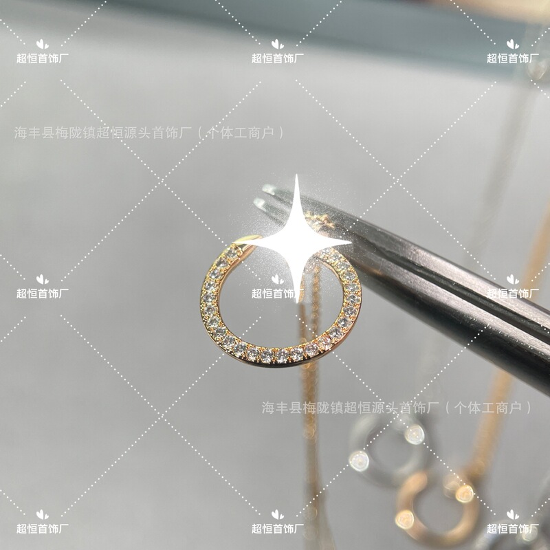 高バージョンCNCセイコーV金925銀頭尾満ドリル薔薇金カード釘鎖骨女ネックレス直播卸売り|undefined
