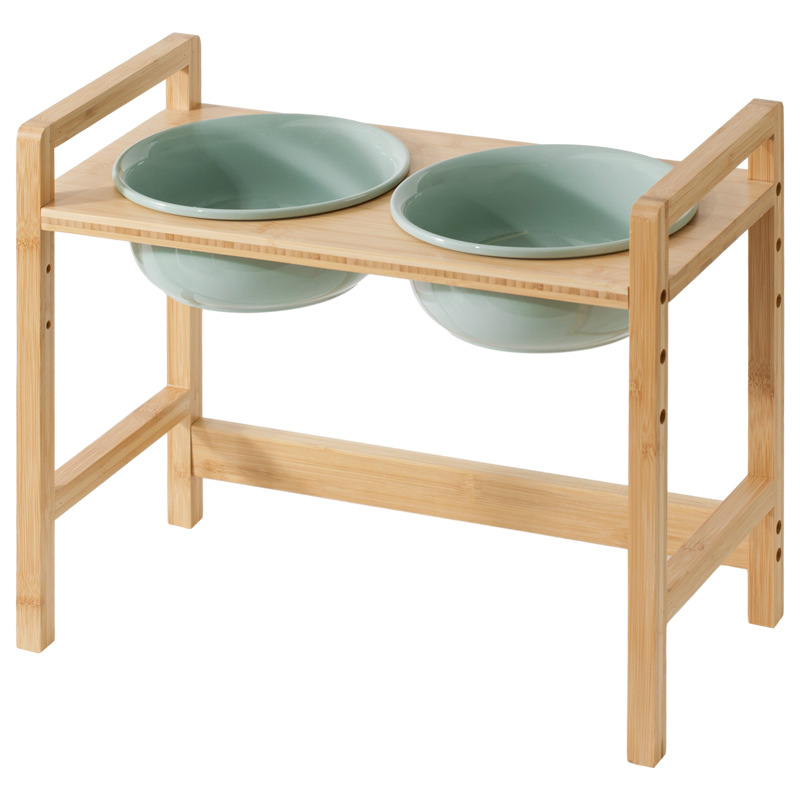 Tazón para perros de cerámica transfronteriza de gran capacidad Tazón para comida para perros Tazón para comida para perros Tazón para agua para perros Plato para perros Tazón doble para gatos Protección de la columna cervical