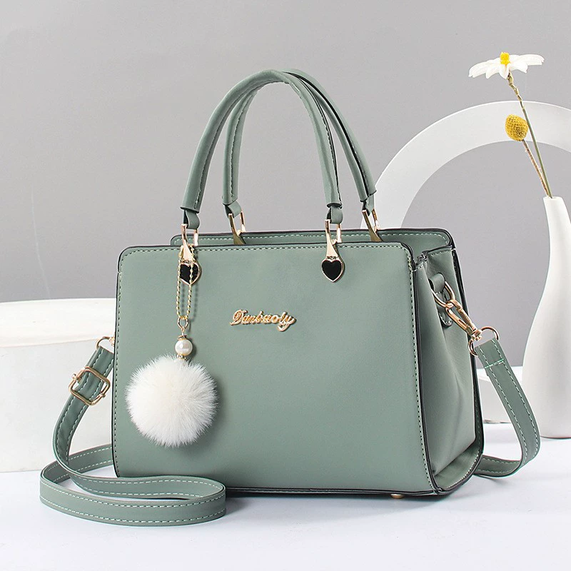Shoulder Bag Taizhou Pure Color Crossbody Handbag, Middle-Aged Style, 24×13×18 cm