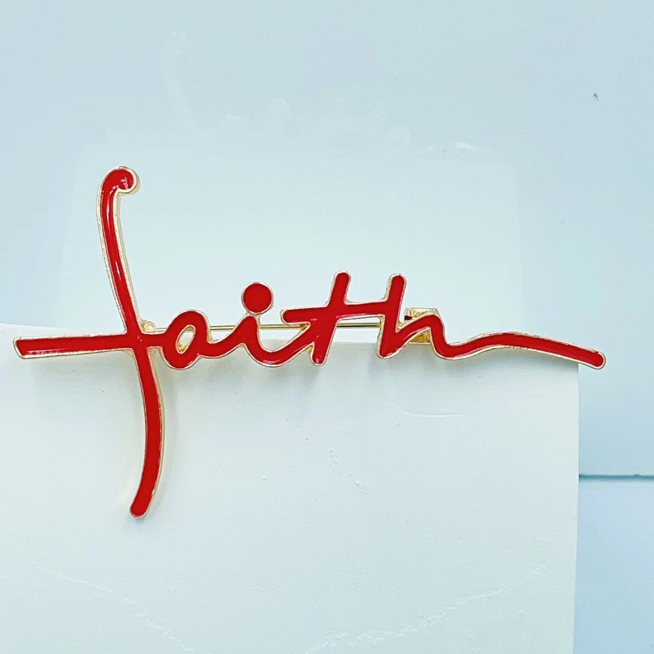 Alloy Material Retro Classic Style Pin Letter Number Alloy Unisex Brooches