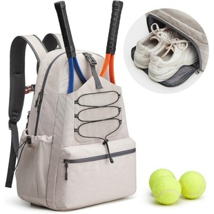 Spot New Tennis Bag, Men's and Women's Tennis Backpack, Large Pickleball Bag That Can Hold 4 Rackets with Shoe Compartment