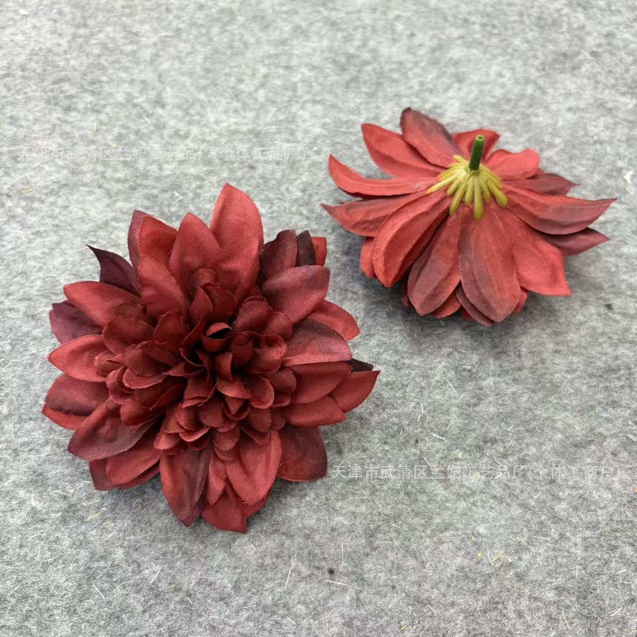 Simulación Dali flores de crisântemo al por mayor de bodas guía caja de regalo decoración flor pinza de flores hechas a mano flores DIY flores falsas transfronterizas