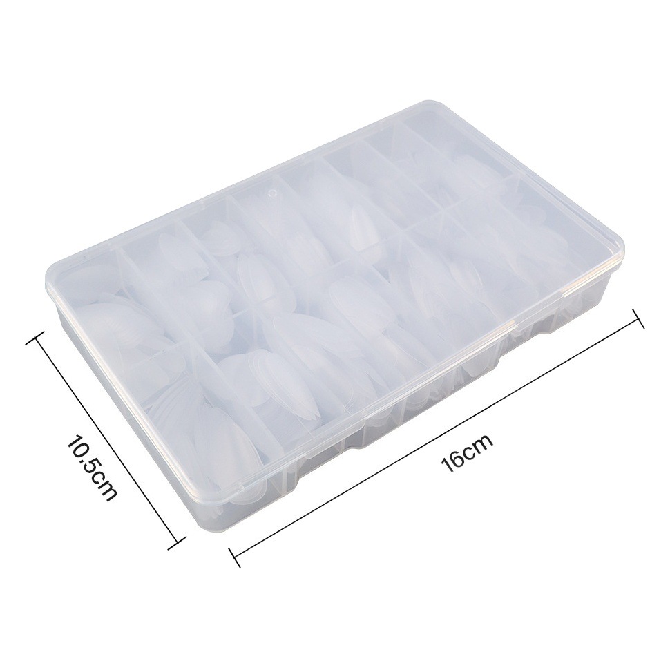 Wearable nail polish 450 pieces boxed transparent fake nail seamless frosted handmade wear nail wholesale