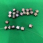 海水边孔8MM五角星直孔贝壳 DIY黑蝶贝白蝶贝小星星