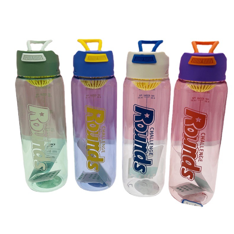 Xinbeidi taza de plástico portátil taza de plástico simple con filtro de separación de té 500ml PC taza de agua de plástico estudiante