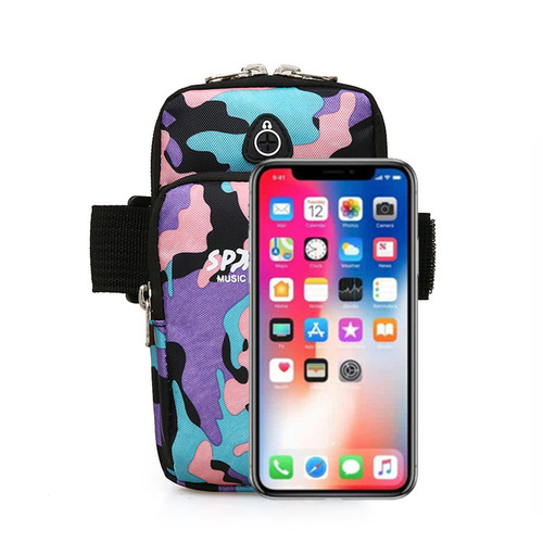 Fashion Sport Phone Arm Bag Camouflage Pattern Waterproof Elastic Running Outdoor Phone Bag Unisex Bags Wholesale