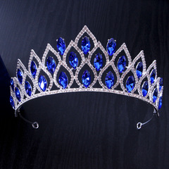 韓式新款兒童合金皇冠 巴洛克跨境熱銷復古水晶皇冠頭飾髮飾批發