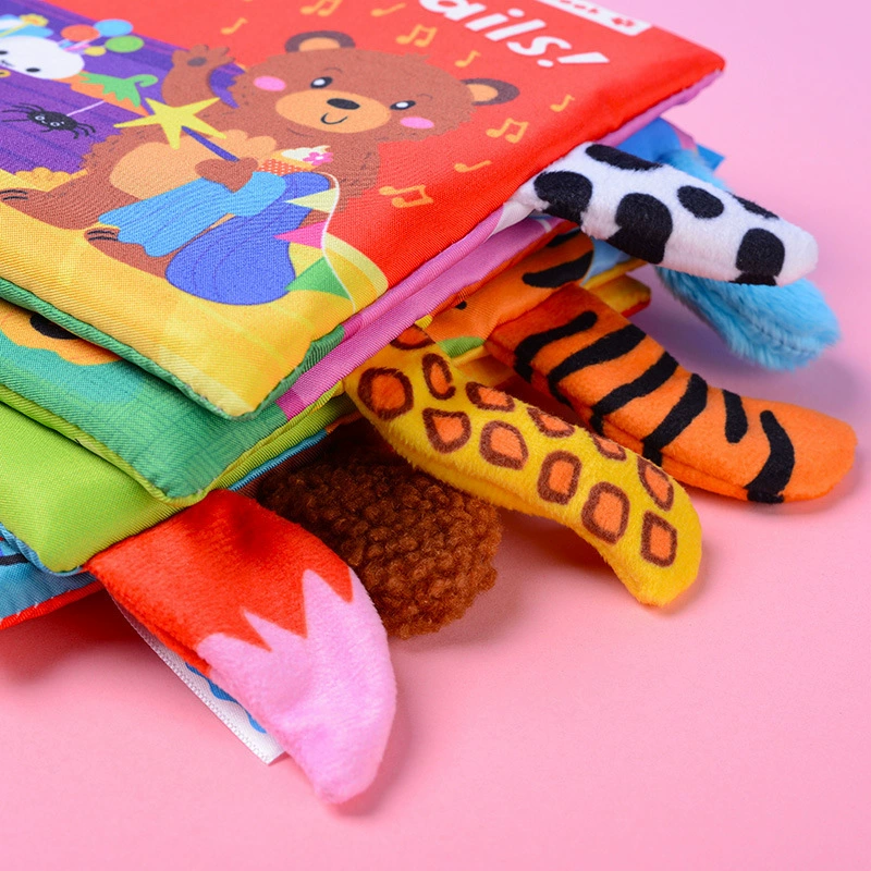 Cloth book, interactive toy, early education, training, English