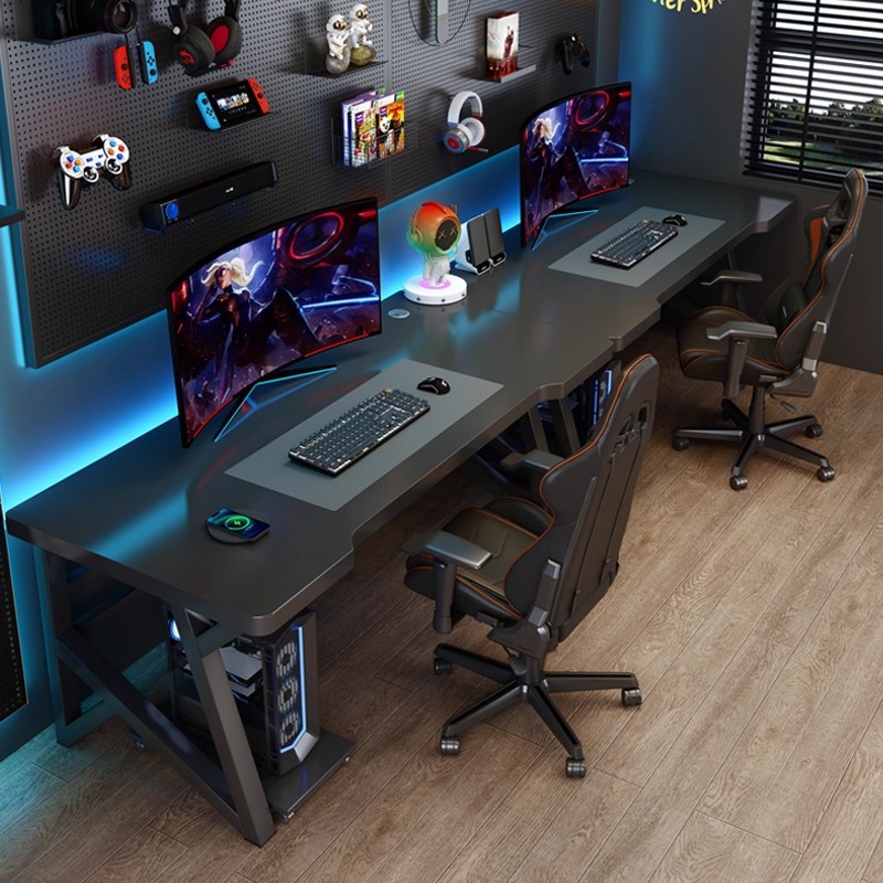 Mesa de computadora de doble mesa de escritorio pareja lado a lado mesa de escritorio simple tabla larga mesa de dormitorio mesa de deportes electrónicos mesa de trabajo