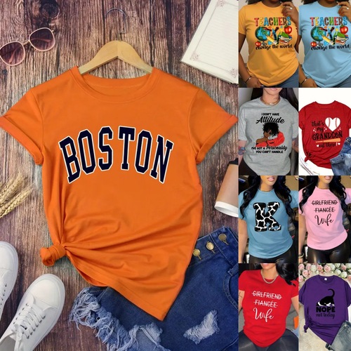 Newly Listed in 2025, American-Approved Women's Short-Sleeve T-shirts for European Women