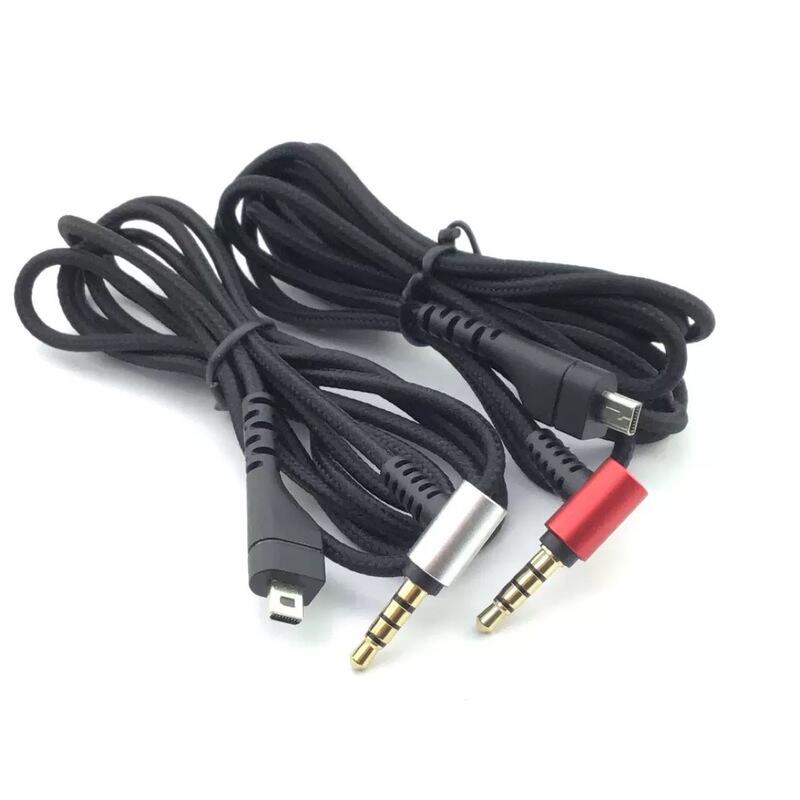 Factory Ready Stock Suitable for Steelseries Ice Gaming Headphone Cable Arctis3 Audio Cable 1.2m Upgrade Cable Braided Cable