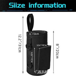 Cross-border new sports gym magnetic water bottle bag outdoor sports mobile phone water cup messenger bag large capacity cycling bag