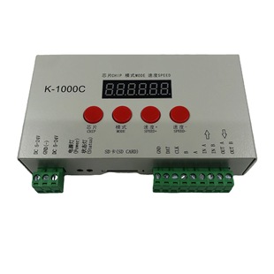 K-1000C full color controller DMX512 programmable code controller SD card one-click code writing controller