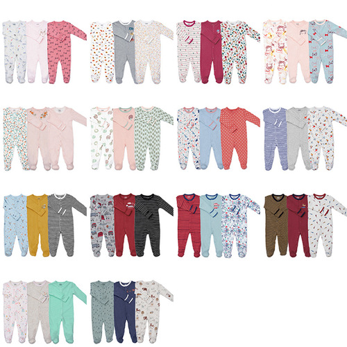 Baby clothes A-type onesie pure cotton clothes spring diaper cover baby first birthday foreign trade crawling suit