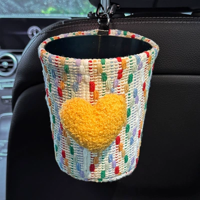Car-Mounted Tissue Box, Hanging – Car tissue box/set - yellow-love-trash-can