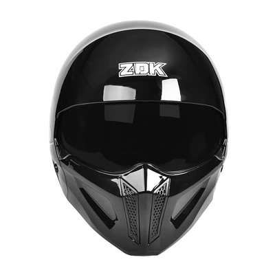 Combination Full-Face Helmet, Retro Three-Quarter Motorcycle Safety Supplies