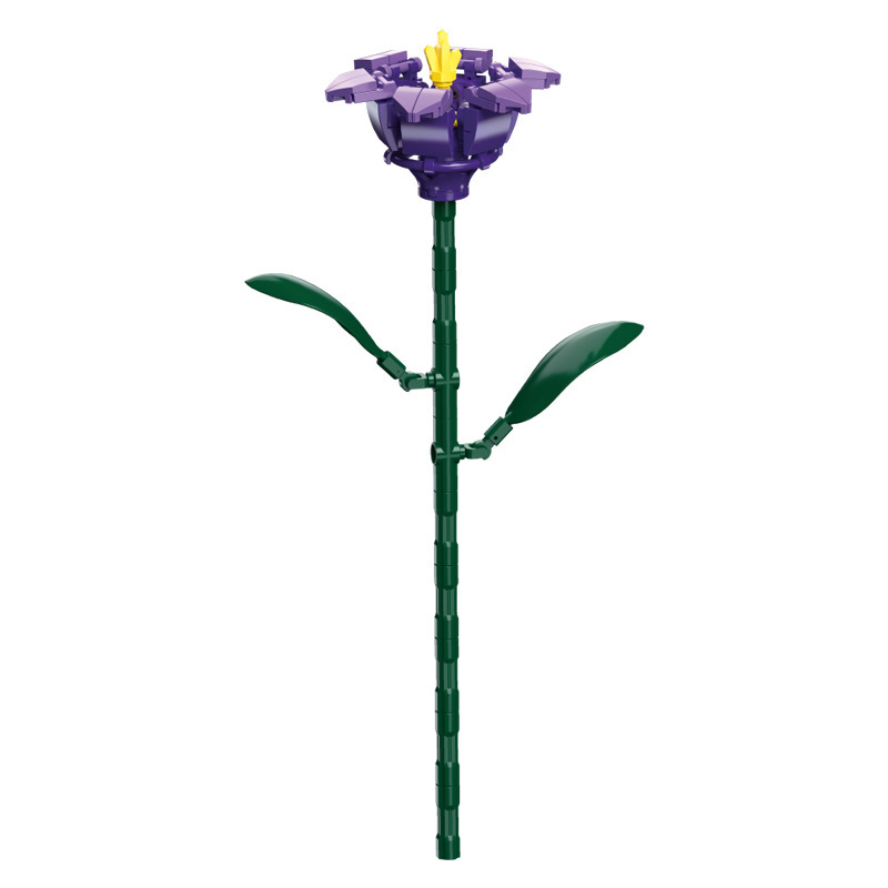 钻马积木花永生花束抱抱桶仿真花小颗粒积木DIY玩具七夕女生礼物|undefined