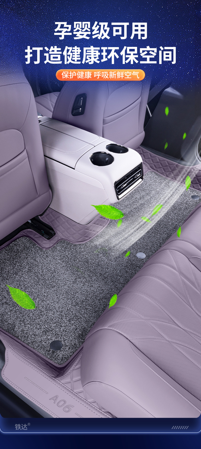 Suitable for 26 Models of Qiyuan A06, Full-Coverage Floor Mats, Special Modified Interior Carpet for Qiyuan A06, Car Floor Mats