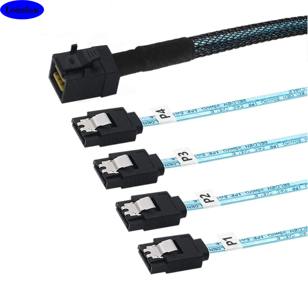 MINI SAS HD 8643 to 4X SATA 7P main server internal high-speed connection harness