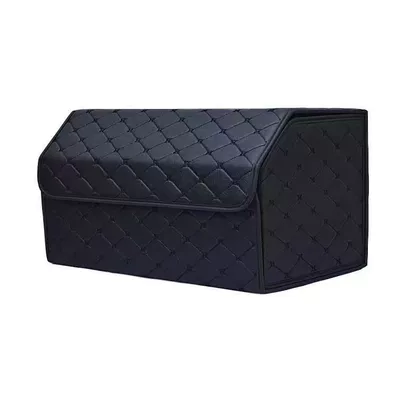 Trunk Storage Box, Car storage bag/box - black-black-line-small-size-303030