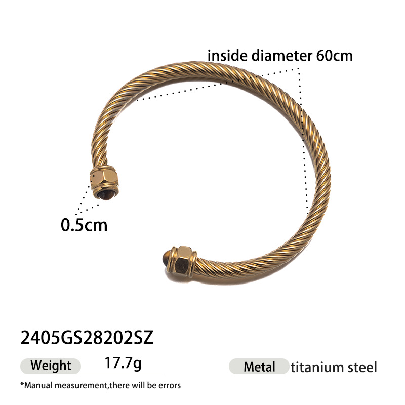 Collar de acero inoxidable de la UE y los Estados Unidos de la mujer no se desvanece en piedra natural conjunto de joyería de mosaico de cadena de clavícula de venta caliente transfronteriza