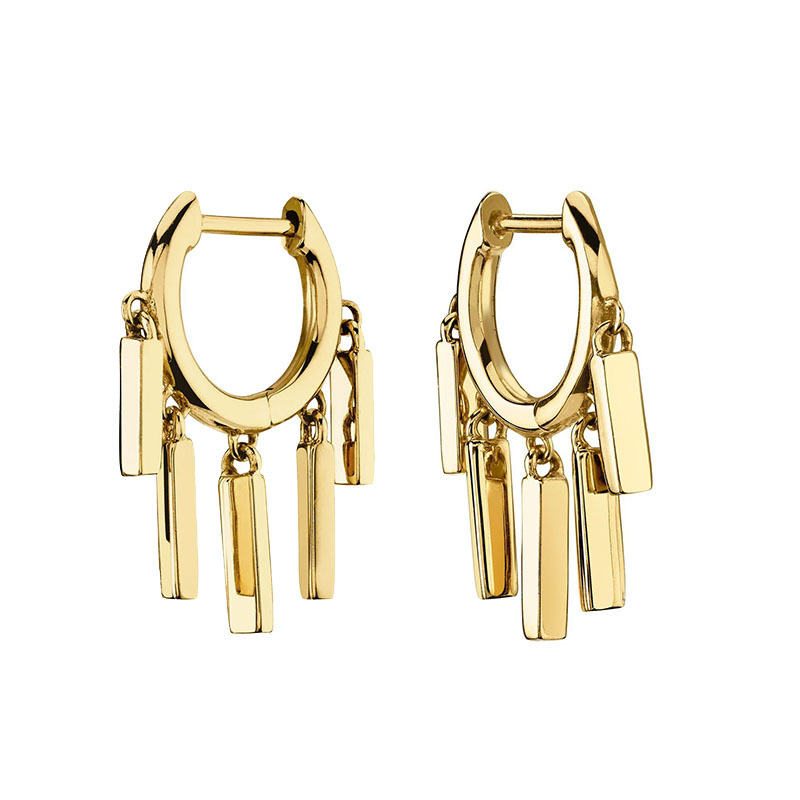 Korean Geometric Long Earrings Personality Earrings display picture 1