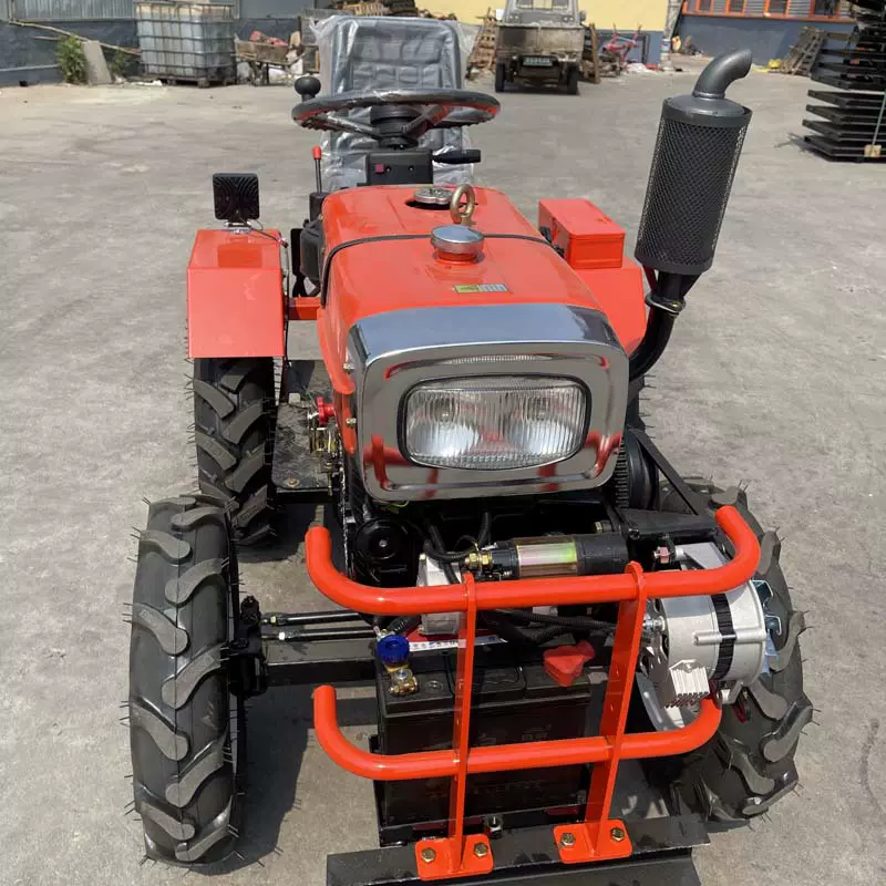 出口款迷你拖拉机农用四轮旋耕起垄耕田机15马力微型四轮拖拉机
