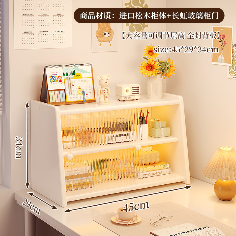 Caja de almacenamiento de escritorio de madera sólida, estante de productos para el cuidado de la piel, batimón labial, tocador, gabinete de almacenamiento de cosméticos de alta calidad