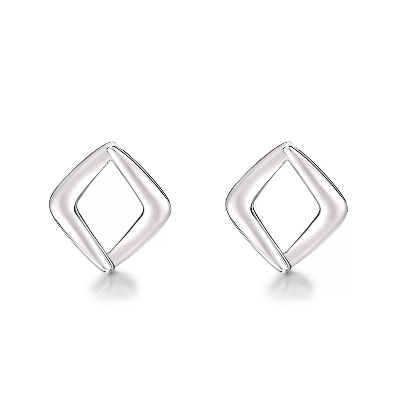 乾佳 Small design earrings, silver 999 sample, simple and elegant design