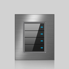 Cross-border foreign trade British standard switch socket LED light 13A Hong Kong multi-function USB porous socket switch panel