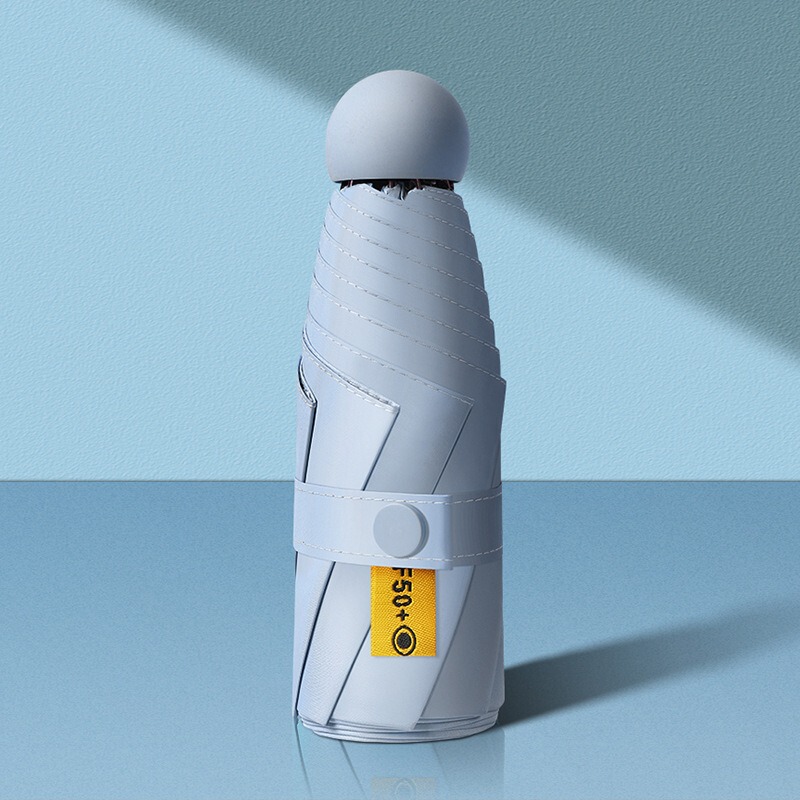 女性用日傘、女性用日焼け止め、コンパクトでポータブルな日傘、晴雨兼用カプセル、小さな新鮮なビニール日傘|undefined