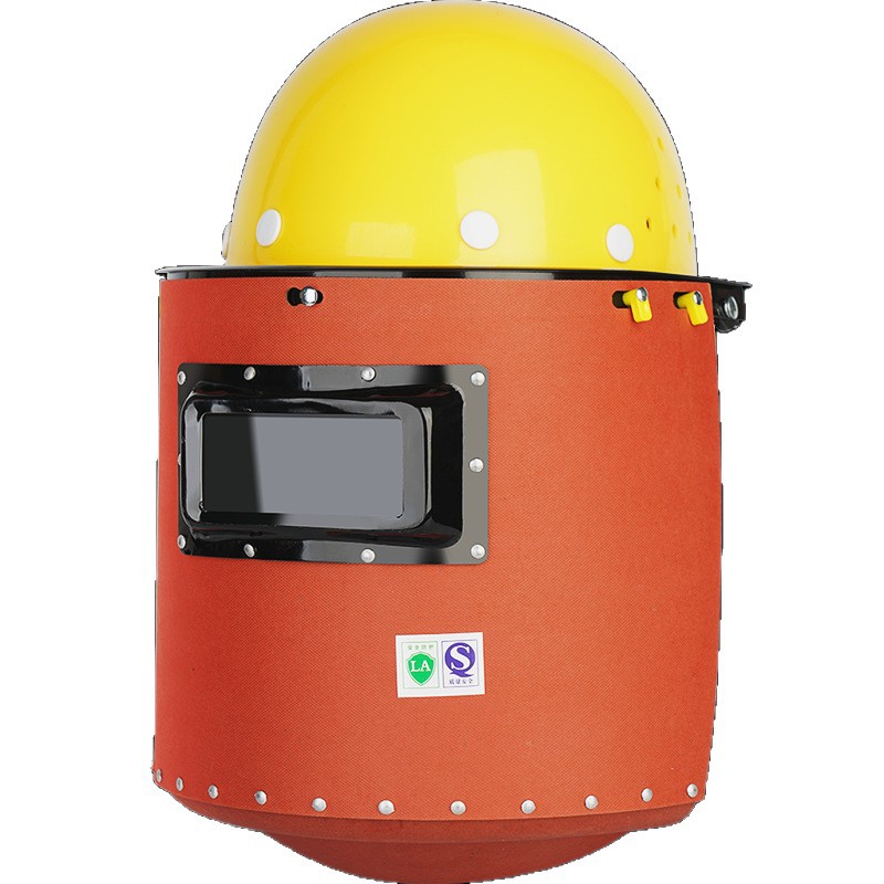 máscara de soldadura especial para soldador de máscara de soldadura de soldadura de arco de argón tipo casco de seguridad de papel de acero anti-asqueado image 6
