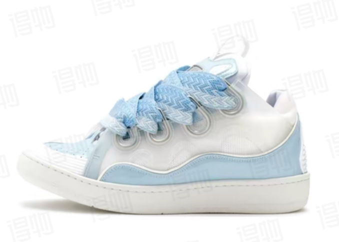 Lanvin Curb Low White Light Blue FM-SKRK11-GLOS-A22