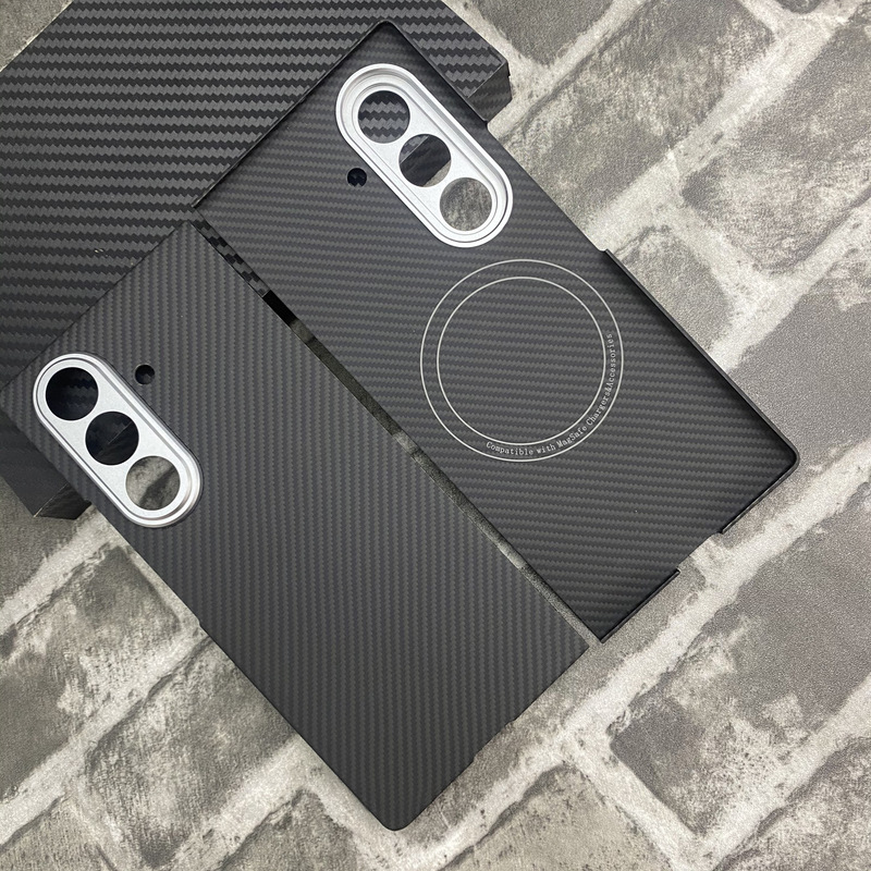 Samsung zfold7 中央軸携帯電話ケース ケブラー磁気 SAMSUNG fold7 アラミド繊維保護に適しています。|undefined