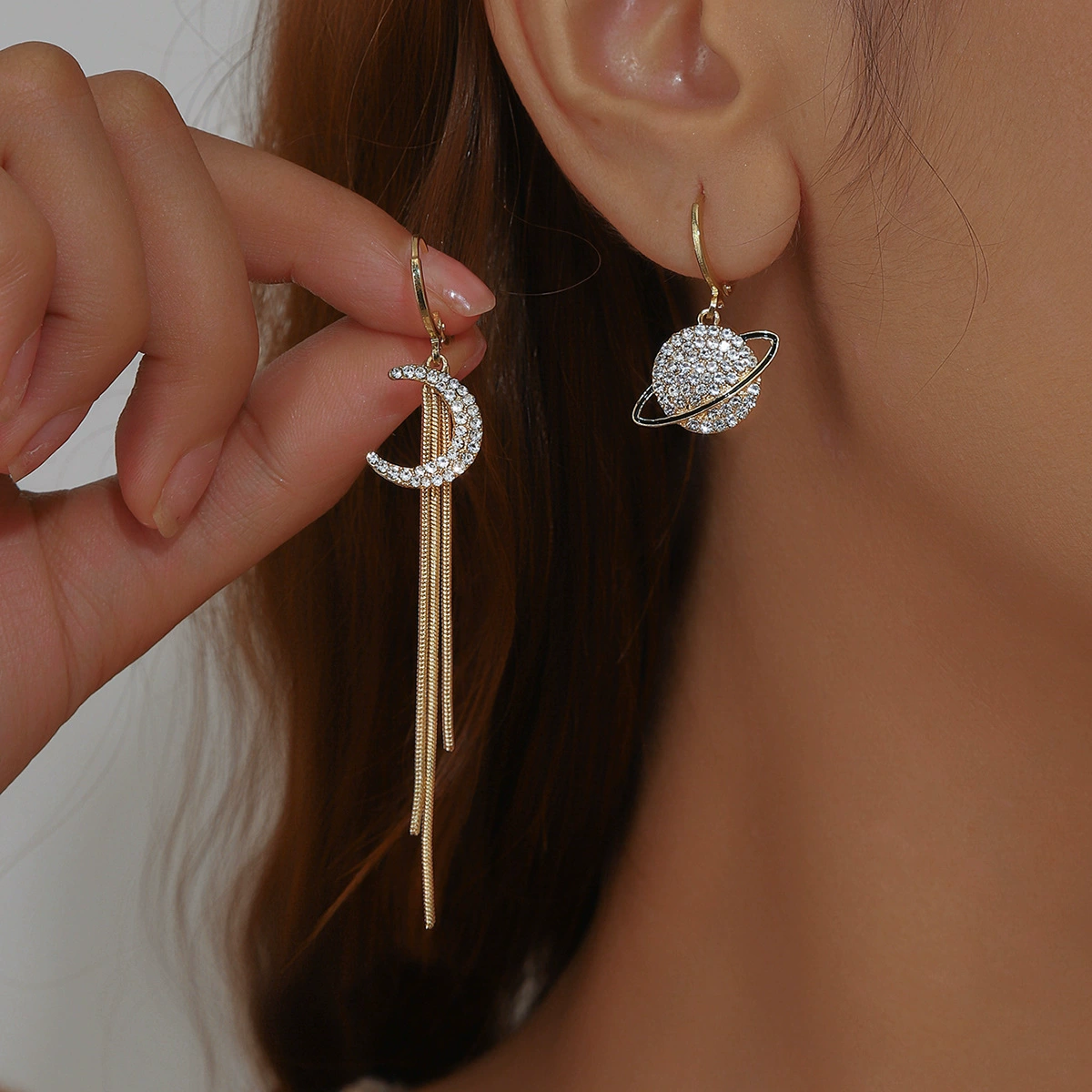 Серьги с кисточками, Cross-border торговля, инкрустированы diamonds