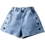Джинсовая юбка, шорты, детские тонкие штаны, в западном стиле, оверсайз