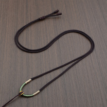 全手工编织吊坠绳无接头整根编织项链绳翡翠玉高货绳手编挂脖绳子