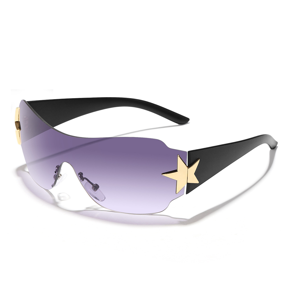 Pieza de doble pierna negra púrpura