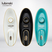 鲁宾斯基LUBINSKI雪茄烟灰缸陶瓷金属描边烟灰缸船型艺术雪茄烟缸